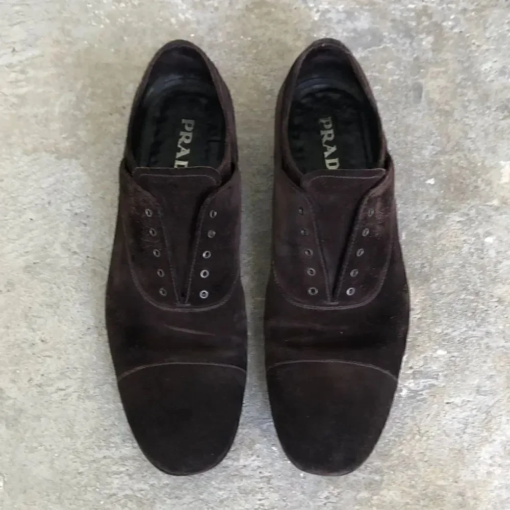 Prada Suede Oxfords